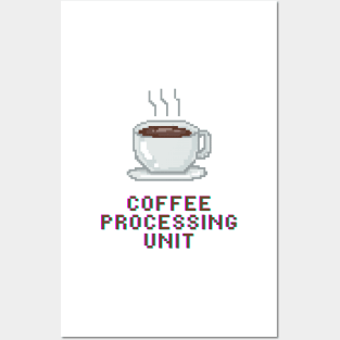 Coffee processing unit Pixel Art Posters and Art